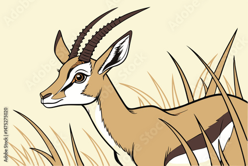 97 a cute and adorable antelope, digital art, highly detailed, 4k, realism, lifelike, vibrant colors, sharp focus, photorealistic