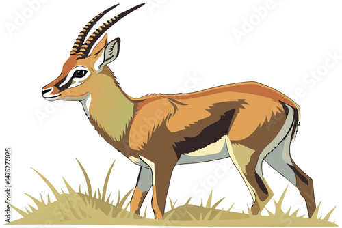 97 a cute and adorable antelope, digital art, highly detailed, 4k, realism, lifelike, vibrant colors, sharp focus, photorealistic