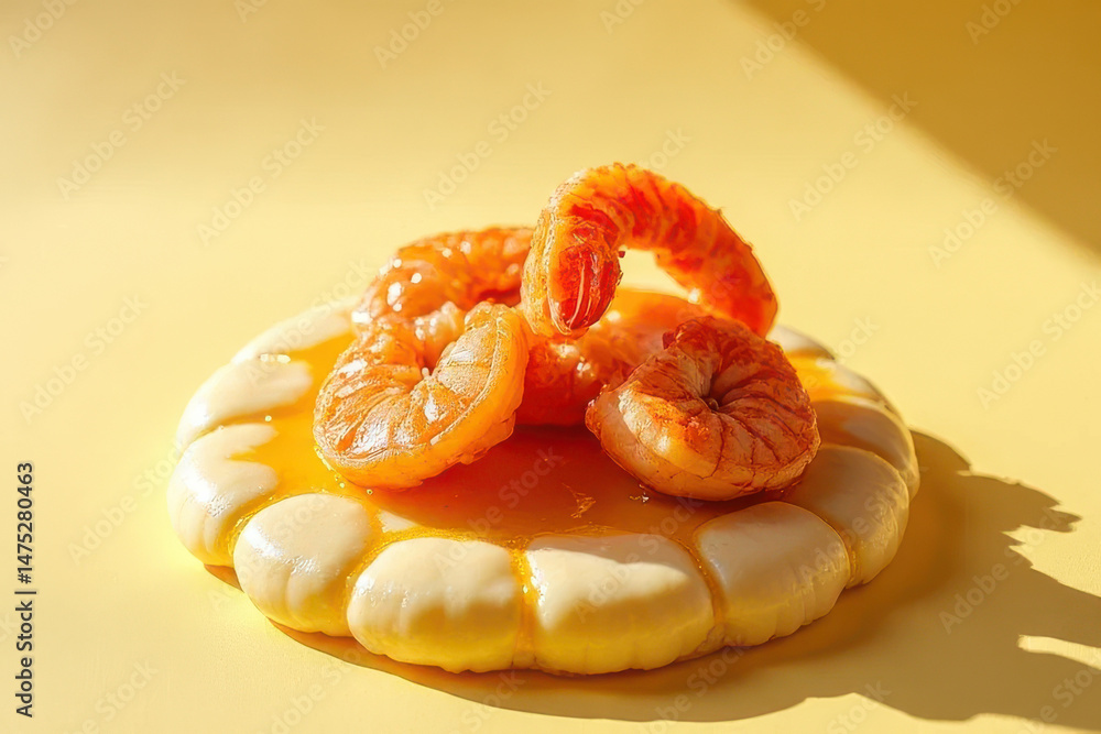Delicious Shrimp and Grits Photography: Sunny Corner, White Background, Colored Gel Lighting, Clean Style Delicious Shrimp and Grits Photography: Sunny Corner, White Background, Colored Gel Lighting, Clean Style