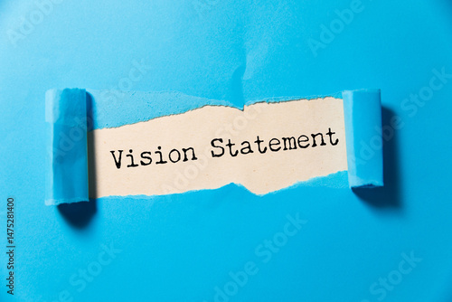 vision text concept on paper