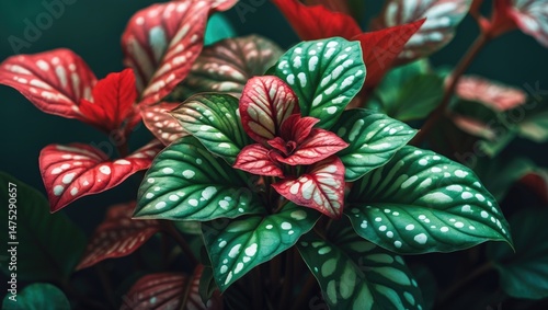 Decorative Begonia Angel Wing Showcasing Unique Leaf Dots