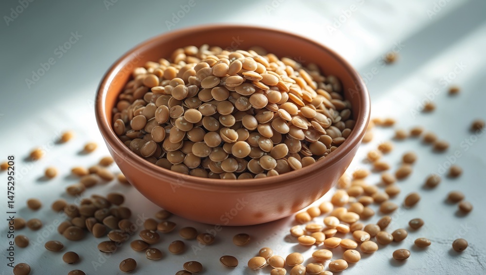 Grain lentils served in a bowl Grain lentils served in a bowl
