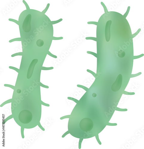 Germ. Virus design of medical care hygiene, healthcare, vector illustration.