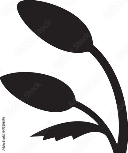 Bluebell Flower Silhouette