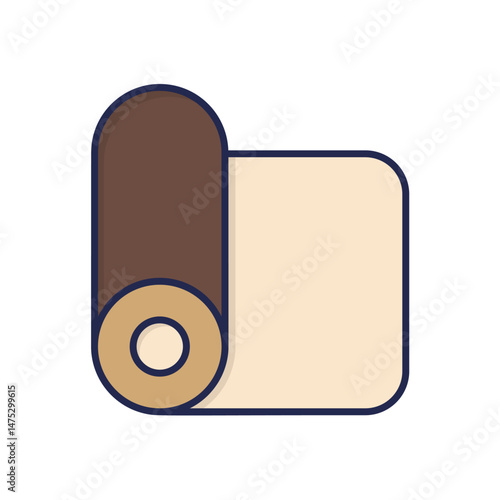Yoga Mat Vector icon
