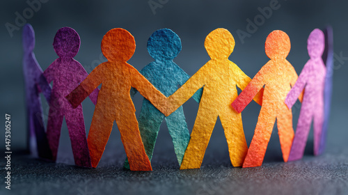 Paper cut-out people figures held in hands, representing inclusivity and support for all backgrounds