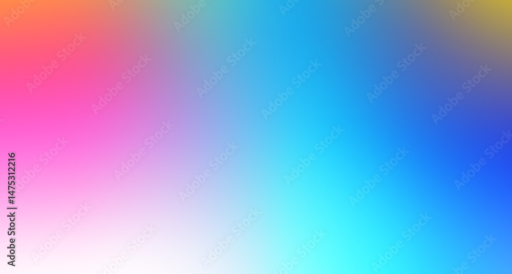Obraz premium Abstract rainbow gradient shape with soft blur and shine effect, glowing multicolor texture and light waves, transparent background for wallpapers, posters, banners, flyers, and cards