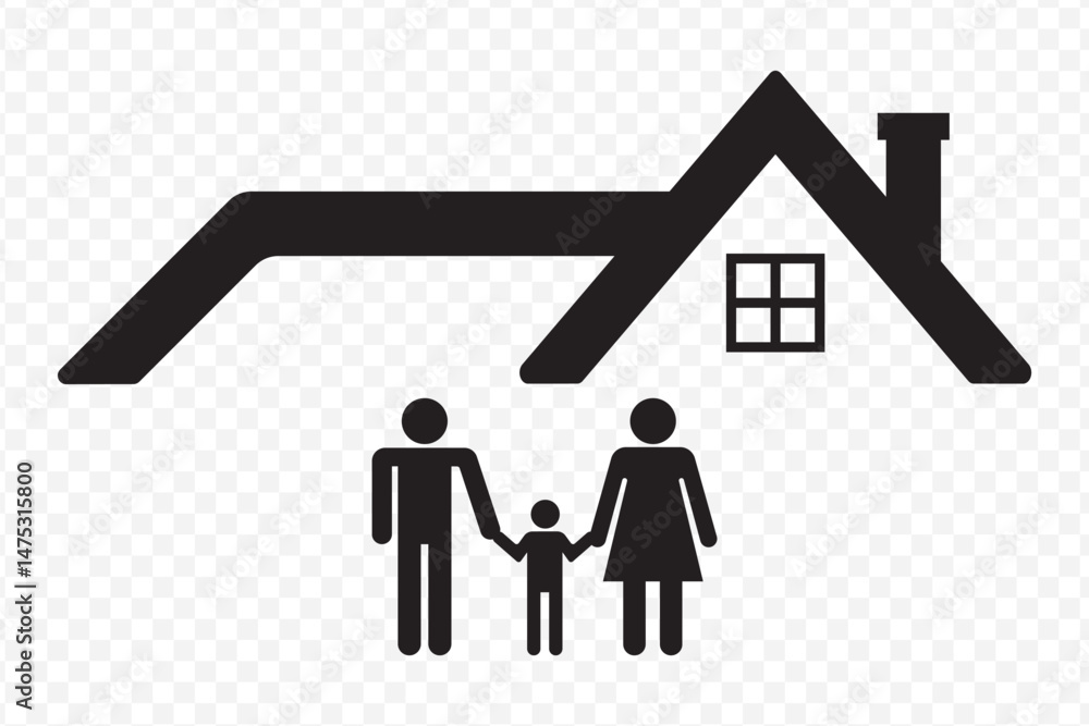 Set of family home vector icon illustration. family at home icon on Transparent Background. EPS 10. Set of family home vector icon illustration. family at home icon on Transparent Background. EPS 10.