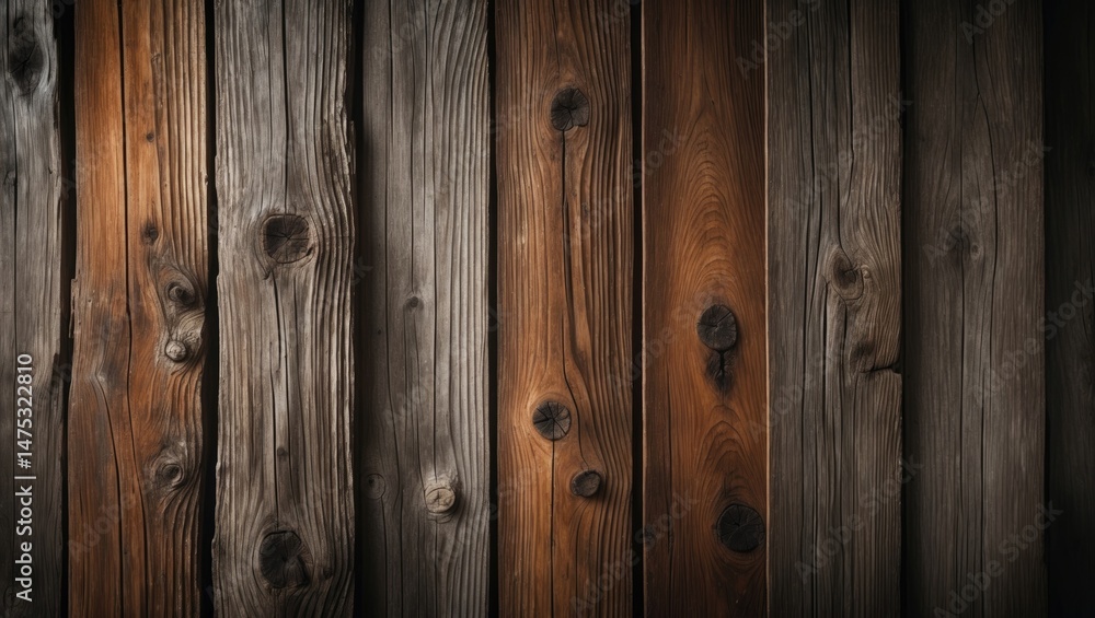 Naklejka premium Rustic wood - design, foreground