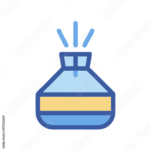 Retro aromatic scent air freshener vector illustration flat design