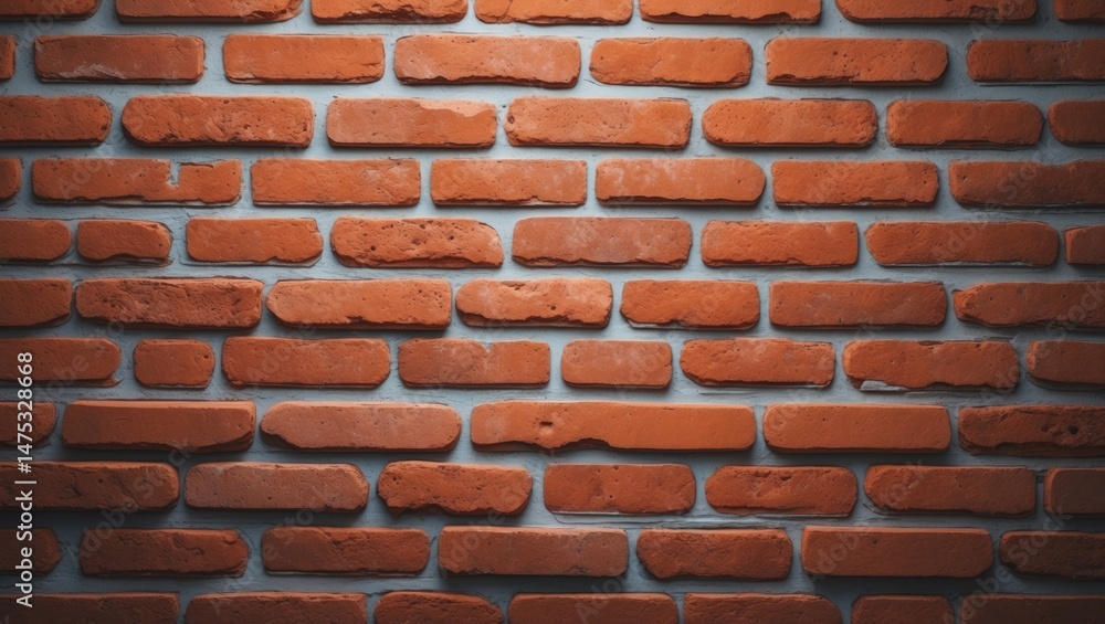 Obraz premium Background of red and white brick wall with tile floor cleaning activity