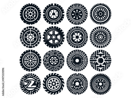 Tire Vector Icon Pack