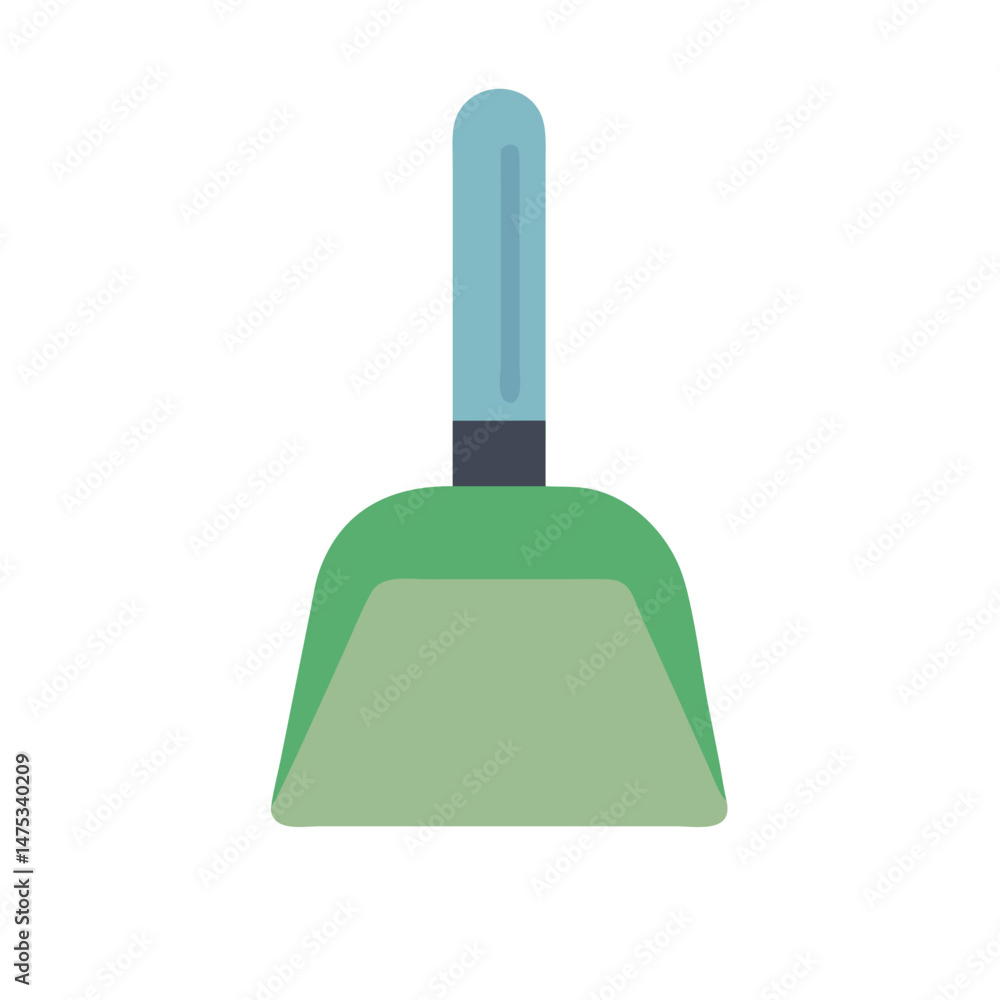 Minimalist dustpan illustration on White Background, cleaning tool graphic Minimalist dustpan illustration on White Background, cleaning tool graphic