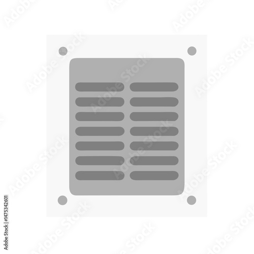 Ventilation grille design for air circulation and building infrastructure