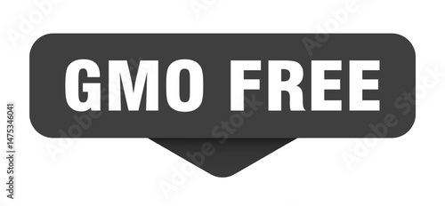 gmo free sticker. gmo free sign on transparent background