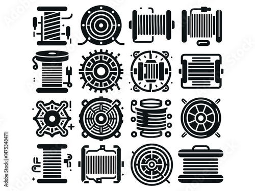 Wire Roll Vector Icon Pack