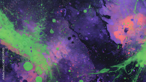 of paint colors scattered wildly with intense contrast