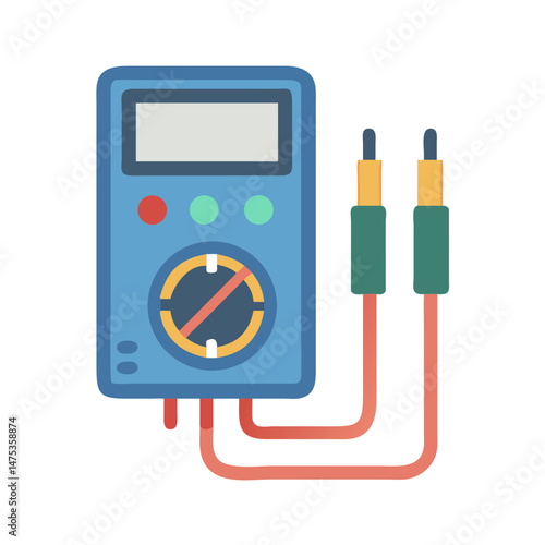 Isolated blue multimeter icon vector illustration on White Background