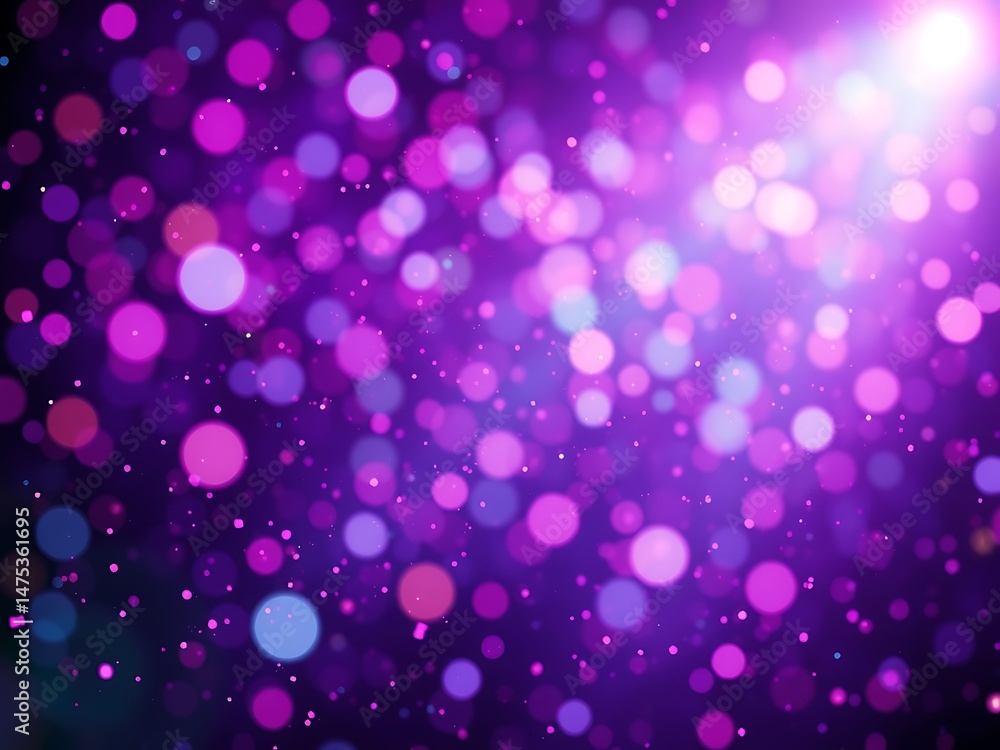 Abstract background with purple and pink bokeh lights and illuminated sparkles for design Abstract background with purple and pink bokeh lights and illuminated sparkles for design