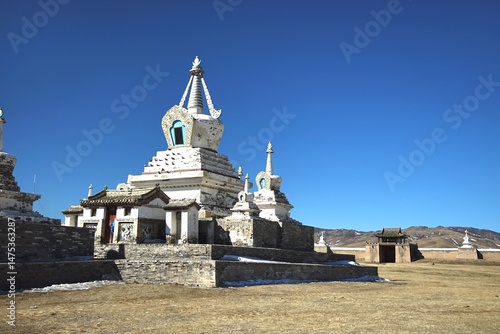 Erdene Zuu Monastery in Karakorum, Mongolia – one of the oldest Buddhist temples in the country,