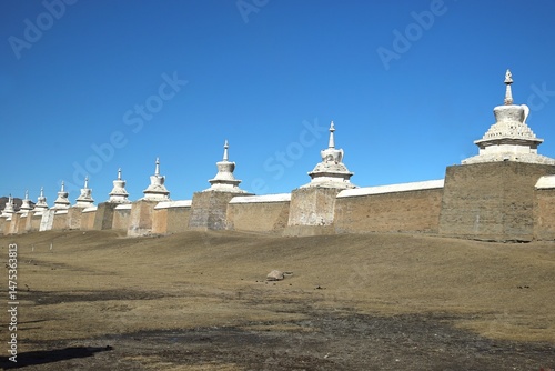 Erdene Zuu Monastery in Karakorum, Mongolia – one of the oldest Buddhist temples in the country,