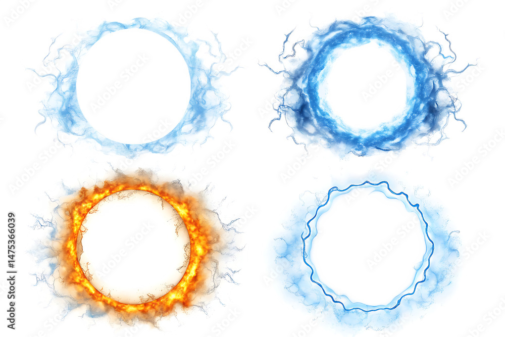 electric energy circle isolated on white background PNG electric energy circle isolated on white background PNG