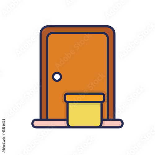 Contactless Delivery Vector icon