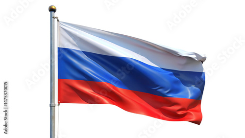 Free Download flag of russia isolated white background - GFXLoad