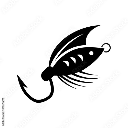 A beautiful fishing lure illustration, ready to catch any freshwater fishes attention