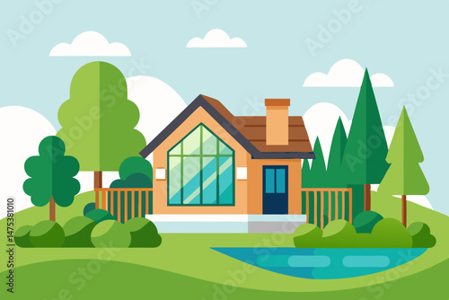 landscape with house