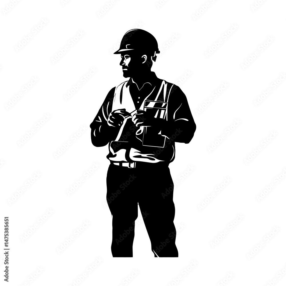 Professional Engineer Silhouette Professional Engineer Silhouette