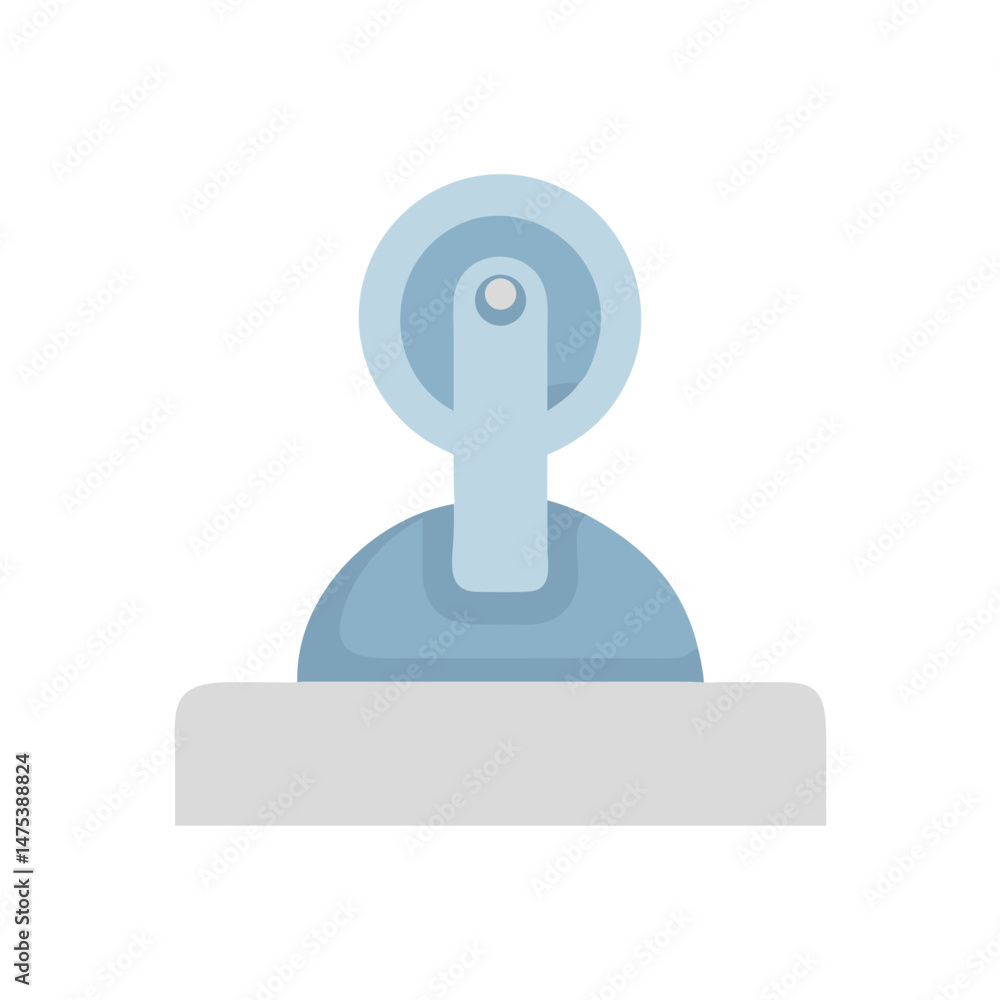 Stylish flat illustration of a minimalist medical device Stylish flat illustration of a minimalist medical device