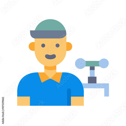Happy meteorologist man with a wind speed meter