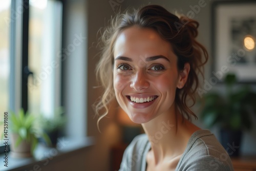 A Confident and Professional Female Digital Marketer Smiling in Her Office Portrait Free Download A Confident and Professional Female Digital Marketer Smiling in Her Office Portrait - GFXLoad