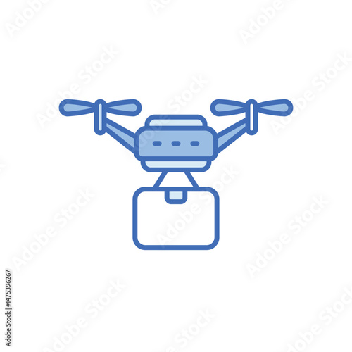 Drone Delivery Vector icon