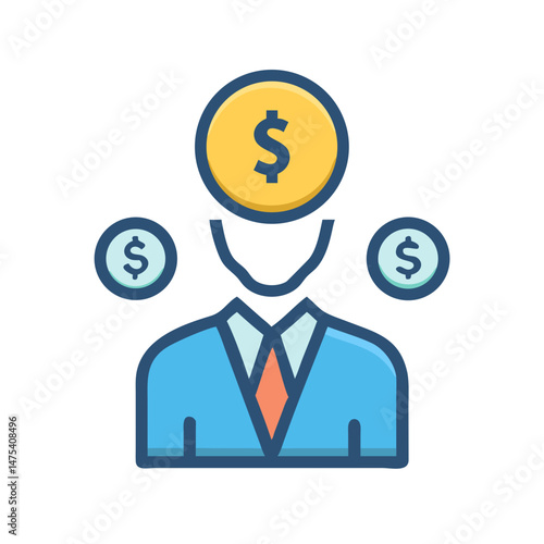 Money Mindset, Financial Success, and Business Icon
