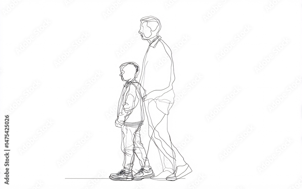 minimal continuous line drawing of human profiles in modern abstract style concept art portraying family connection identity and emotional relationships
minimal continuous line drawing of human profiles in modern abstract style concept art portraying family connection identity and emotional relationships