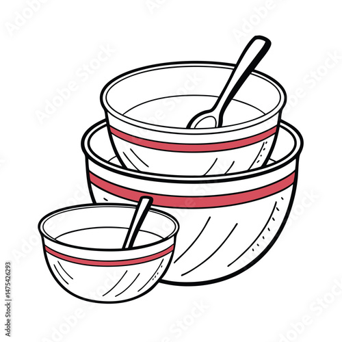 mixing bowls icon