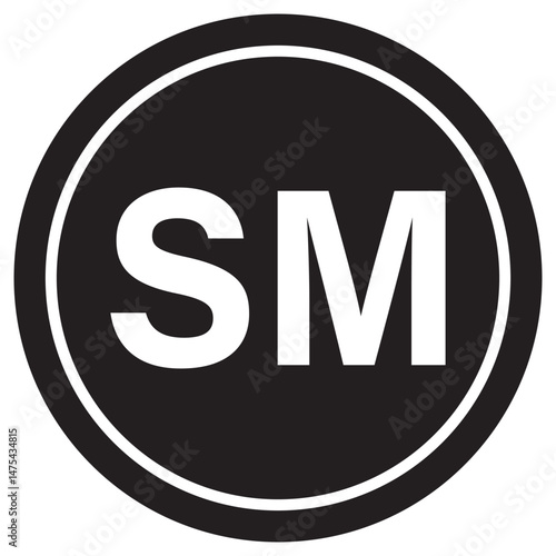 Copyright Icon Registered Icon Trademark icon Service mask Icon. Cm, r, sm, c, tm registration symbol set. Intellectual property right protected by business copyright or trademark registration vector