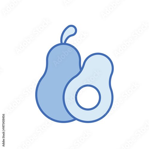 Avocado Vector icon