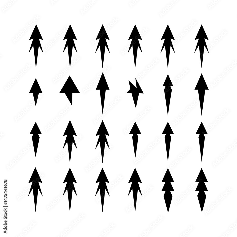 Fototapeta premium Bold Lightning Bolt Silhouette Illustration