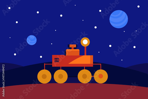 christmas card with moon