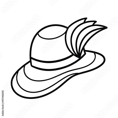 hat with a bow
