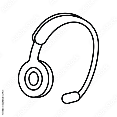 headphones isolated on white