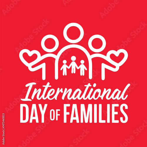International Day of Families, illustration, International Day of Families poster, on. May 15. Happy International Day of Families, poster, post, Families day poster Vector Design