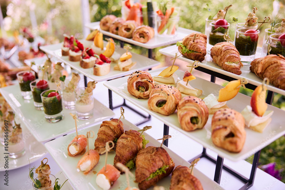 Fototapeta premium Catering appetizers for parties and events