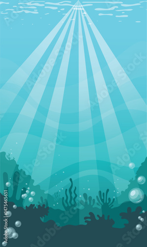 Under water background,  fantasy sea,  under the sea