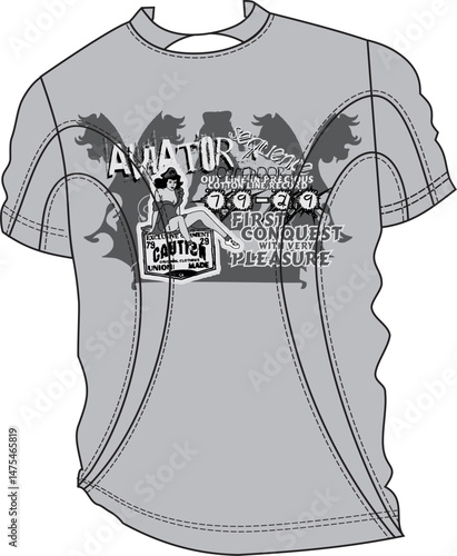 t shirt design concept nice fashion
