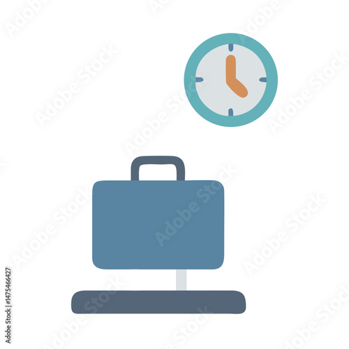 Late business travel, deadline pressure, time management concept