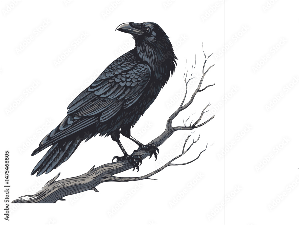 Fototapeta premium Crow Vector